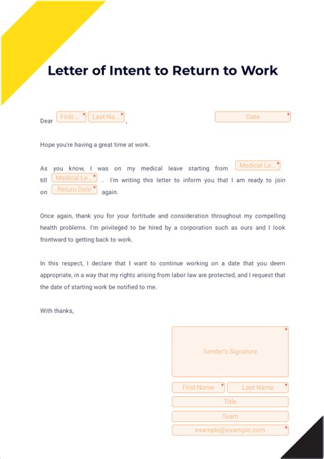 sample letter of intent to return to home country pdf|Letter of Intent To Return To Work .
